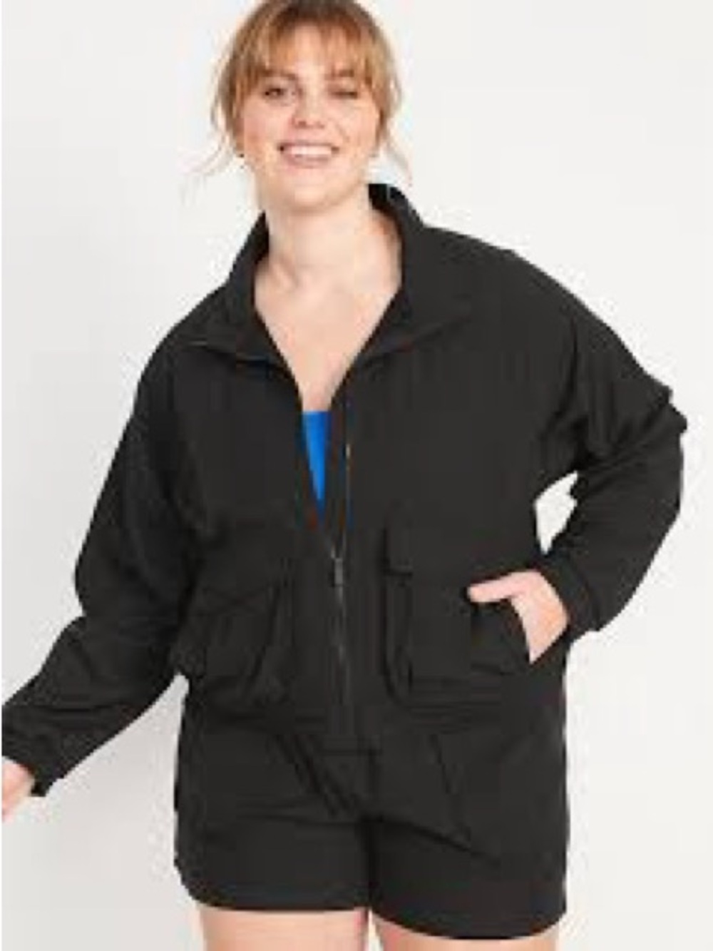 Old Navy Loose StretchTech Zip-Front Jacket